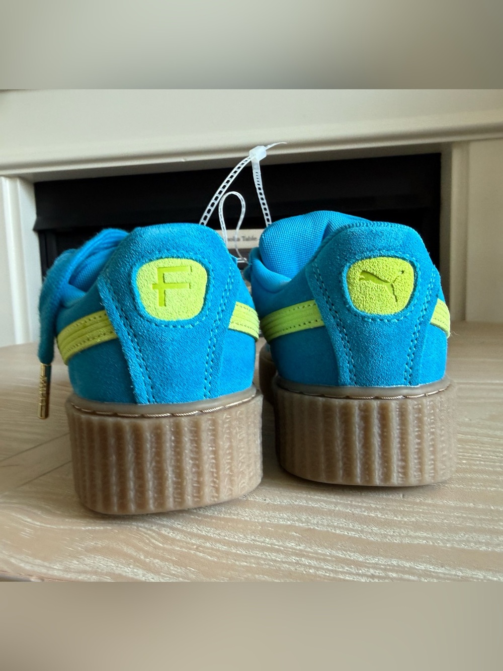 Puma X Fenty|Creeper sneakers in Blue Surf Suede chunky Platform Sneakers•••NWT - Picture 10 of 15